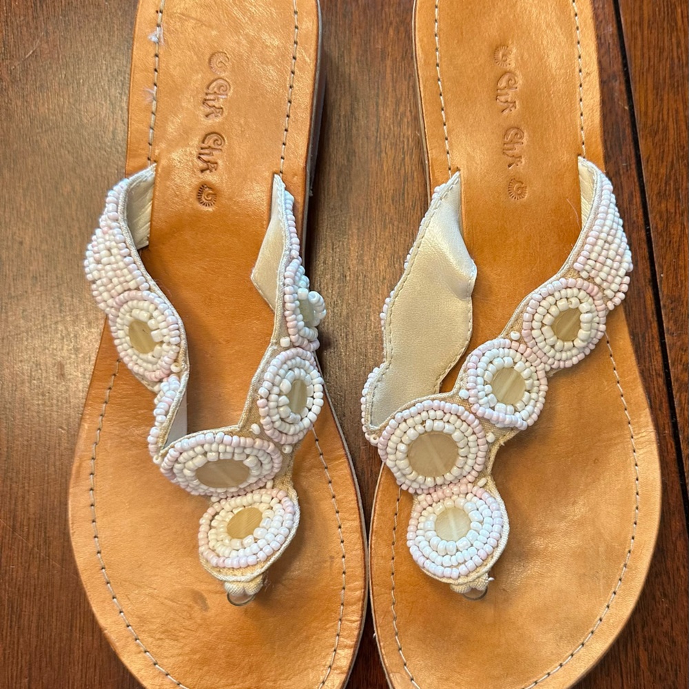 Cute beaded sandals